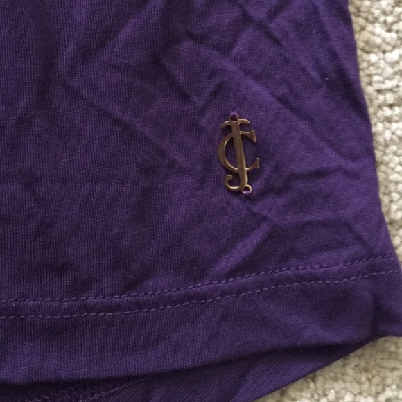 Juicy Couture Jeweled Plum Square Tee w/ Yoke NWT - Picture 5 of 8